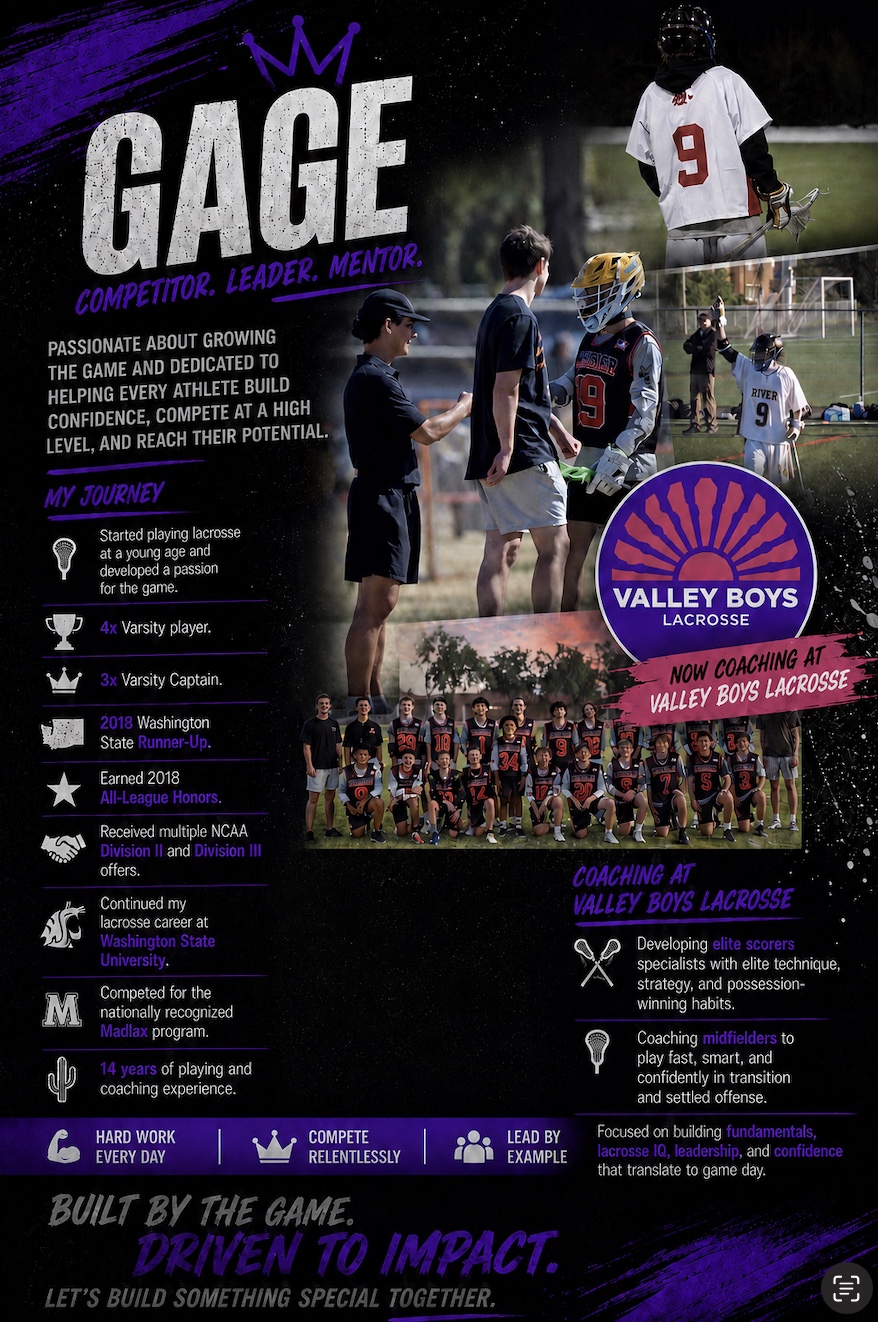 Coach Gage — Valley Boys Lacrosse
