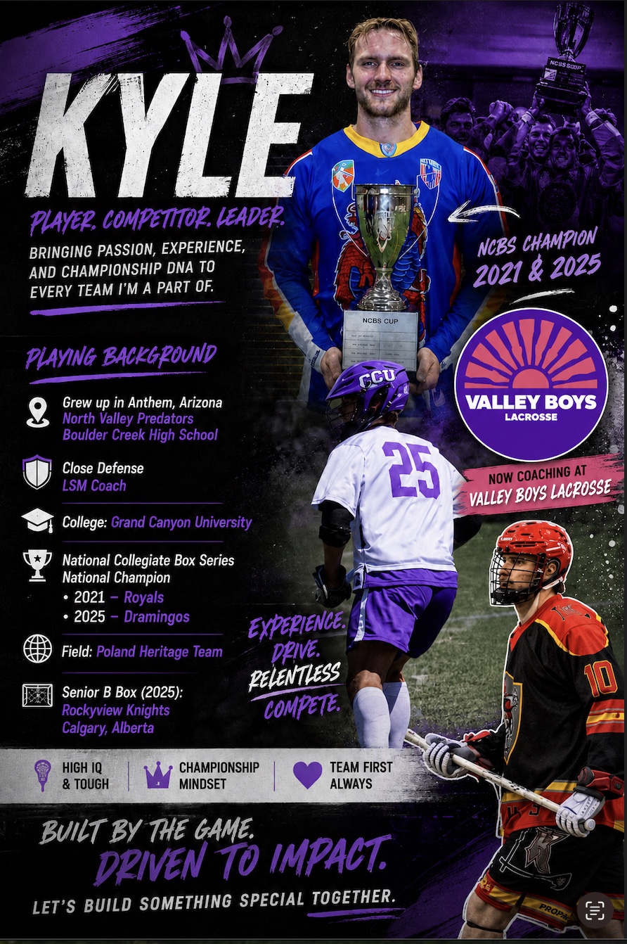 Coach Kyle — Valley Boys Lacrosse